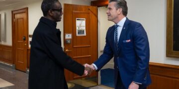In Closed-Door Session, Ribadu Meets Hegseth, U.S. Defense Secretary at Pentagon